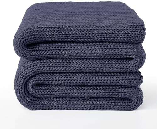 Guohaoi Knitted Weighted Blanket for Adults, 60"x80" 12lbs Full/Queen Size by GuohuoiHomeKitchen