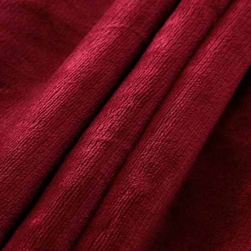 NANPIPER Baby Sherpa Blanket,Warm Toddler Throw Blanket,Soft Newborn Fleece Blanket for Winter (Wine Red,30x40 inches) - Image 4