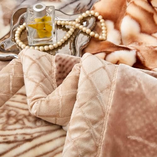 LGYKUMEG 6.6Lb Korean Mink Blanket Full Size 71×87 inch,2 Ply Mink Blanket for Sofas and Beds on Cold Nights (180×220cm3kg). - Image 4