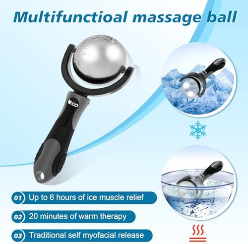 iECO Massage Ice Roller Ball Cold & Heat Therapy Plantar Fasciitis Roller - Image 2