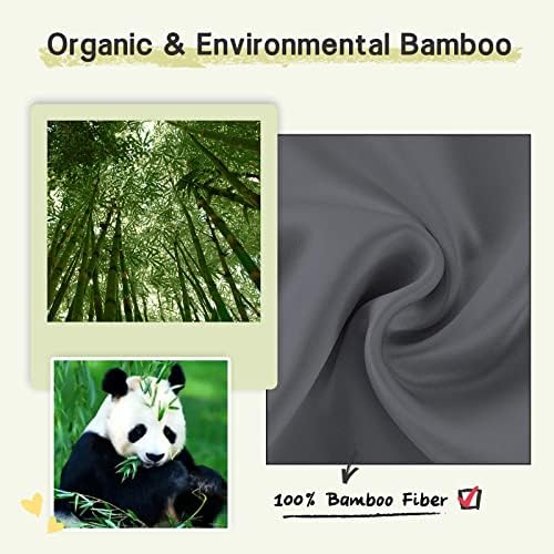 100% Handmade Bamboo Sleeping Eye Mask for Women for Men,Night Masks,Organic Sleep Mask,Blockout Eye Mask for Sleeping,Large Size Adjustable (1 PC, Dark Grey) - Image 4