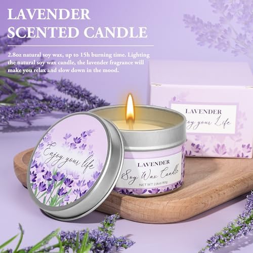 Spa Gifts for Women, Lavender Gift Baskets, Birthday Gifts for Women, Bath and Body Relaxing Self Care Care Package Home Spa Bath Gift for Her Mom Sister Wife Female Friends Coworker Employee - Image 5