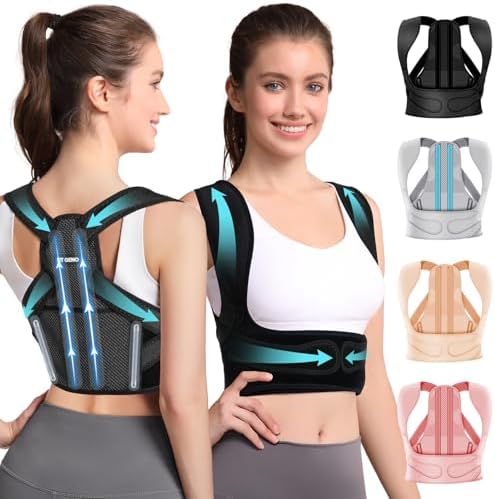 Fit Geno Posture Corrector for Women Lite, Upper Back Brace for Slouching by FitGeno