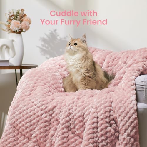 Drewin Weighted Blanket Queen Size for Adults 15lbs,Pink,48 x 72 inches - Image 6