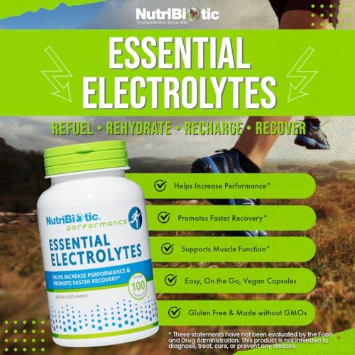 NutriBiotic Essential Electrolytes, 100 Ct Capsules | Supports Increased Performance & Faster Recovery | Pharmaceutical Grade Vitamin C with Electrolytes for Rehydration | Vegan, Gluten-Free & Non-GMO - Image 4
