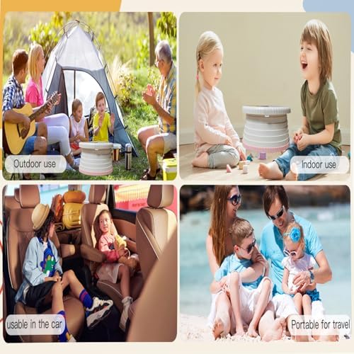 SunnySmile Portable Toilet for Kids,Portable Potty Seat for Toddler Travel,Travel Potty with Travel Bag, Applicable to Camping, Indoor/Outdoor Use, Includes 45 Replacement Bags (Pink) - Image 2