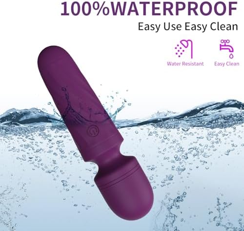 Mini Massager Wand-Waterproof,10 Vibration(Purple) - Image 5