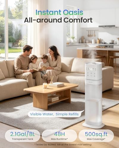 Humidifiers for Bedroom 2.1Gal/8L, Smart Humidifier for Large Room - Image 2