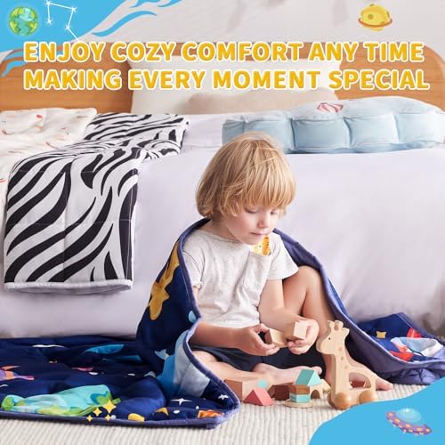 Weighted Blanket 7lbs, 40"x60", Breathable Soft Small Cooling Heavy Blanket - Image 6