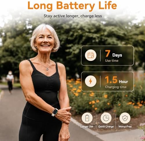 Senior Friendly Fitness Tracker, No App No Phone Required, 1.83'' Display - Image 6