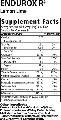 Endurox PacificHealth R4 Recovery Drink Mix, Lemon Lime, 28 Servings - Image 2