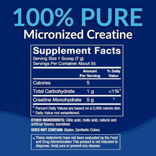 BodyTech 100% Pure Creatine Monohydrate Powder, Cherry Ice, 13 Oz - Image 3