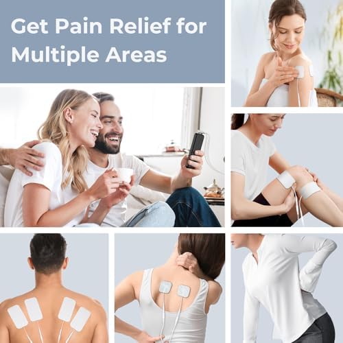 AUVON 4-Output TENS Unit Muscle Stimulator, Preset Setting Human Part Modes - Image 7