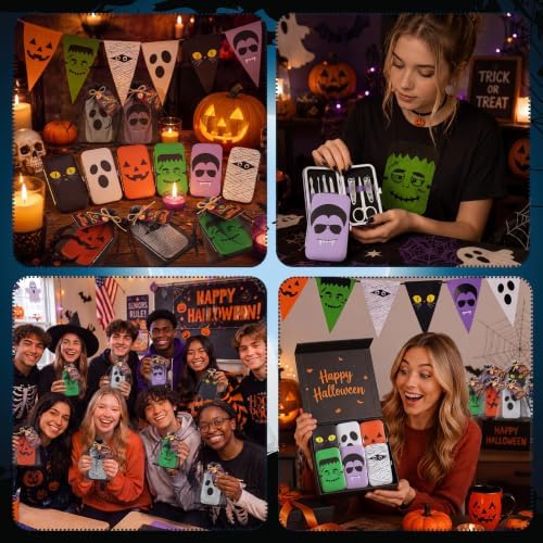 12 Set Halloween Manicure Set Gifts Bulk with Bag Card - Image 5