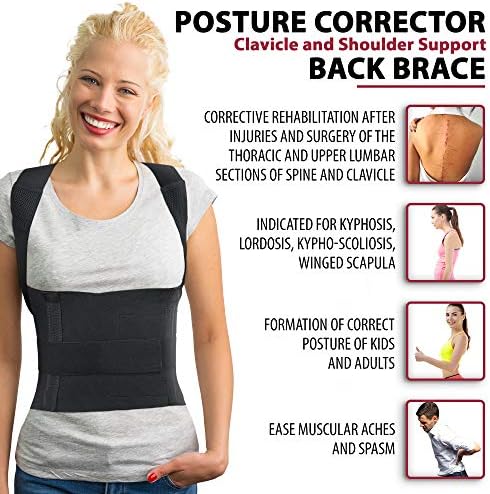 ORTONYX Posture Corrector for Men & Women, Back Shoulder Support Brace - Image 4