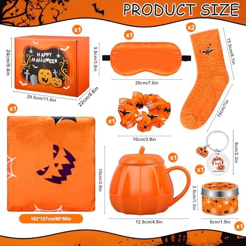 Boo Basket Stuffers for Women Halloween Gifts Basket, Orange - Image 2
