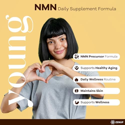 NMN Supplement, 1200mg Blend with 600mg NMN, 250mg Quercetin, 200mg Resveratrol, CoQ10 & Astaxanthin, Daily Supplement Formula, 120 Veggie Capsules, 60 Servings - Image 3