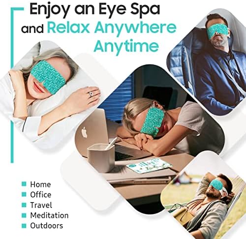 BeHoomi Steam Eye Mask, 10Packs Heated Eye Mask, Self Heating Disposable SPA Warm Compress for Eyes Sleep Mask, Travel Essentials & Relaxation Gifts for Women (Unscented) - Image 6
