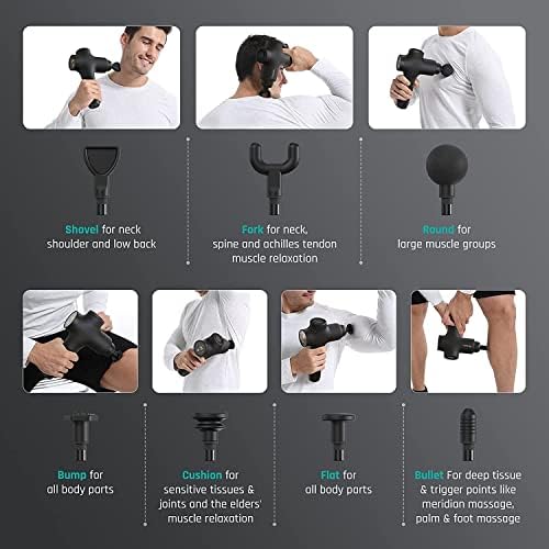 Mebak 3 Massage Gun Deep Tissue, Muscle Massager for Athletes Pain Relief - Image 2