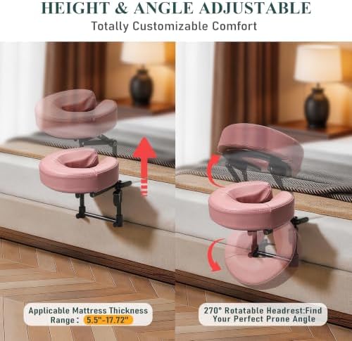 Massage Headrest for Bed, Face Down Massage Pillow & Face Cradle - Image 4