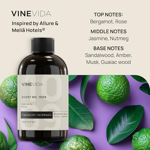 VINEVIDA (16oz) Hotel Fragrance Collection Diffuser Oil - Hotel Scents Diffusers for Home - Cold Air Diffuser Oil - Hotel Scent Essential Oil - Scent No.1009 Inspired by Melia Hotels - Image 2