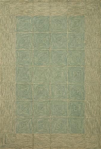Loloi Chris Loves Julia Francis Green/Natural 2'-6" x 7'-6" Runner Rug - Image 3