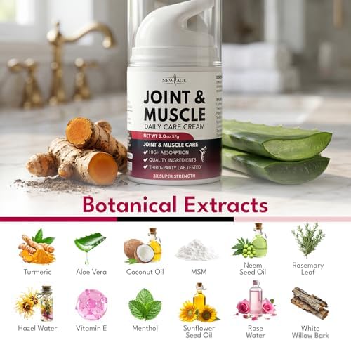 NEW AGE Care Cream – Soothing Botanical Formula - Vitamin B6 MSM & Boswellia - Non-Greasy 8oz Cream for Everyday Movement - Image 5