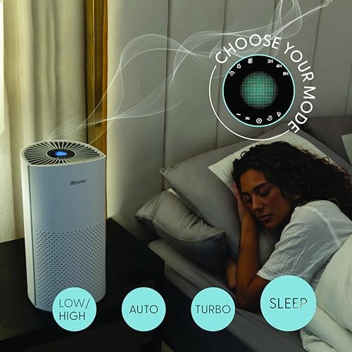 Air Purifier for Home Large Room Pets Up to 1800 Ft² - Smart WiFi & Voice Control True HEPA Air Purifier For Home Bedroom and Office, Smoke, Dust, Pet Dander, Pollen, Sleep Mode - Kery Plus - Image 5