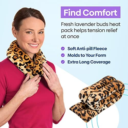 SunnyBay Lavender Heating Pad, Neck and Shoulder Wrap, 26x5 inch - Image 4