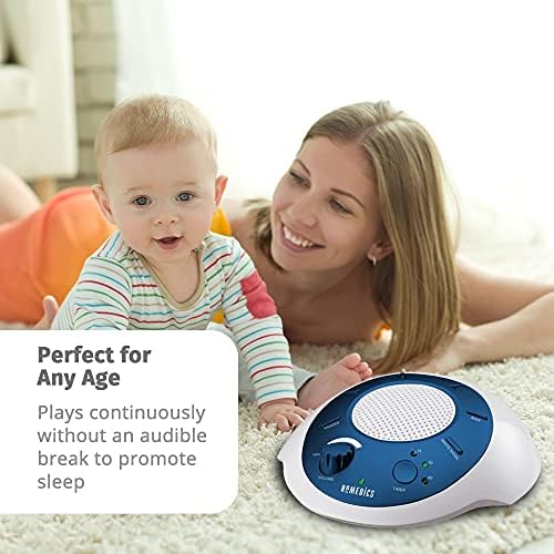 Homedics SoundSleep White Noise Sound Machine,Blue,Small Travel Sound Machine with 6 Relaxing Nature Sounds,Portable-Sound Therapy for Home,Office,Nursery,Auto-Off Timer,by Homedics,(Pack of 3) - Image 4