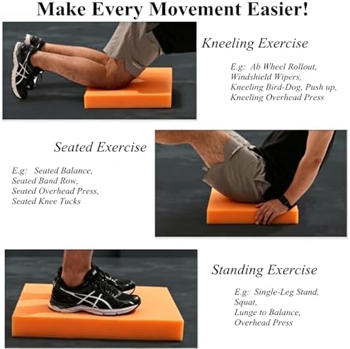 High-Density Balance Pad, Extra Large Balance Pad for Physical Therapy, TPU Foam Balance Board for Rehabilitation Stability Workout Knee and Ankle Exercise - Image 4