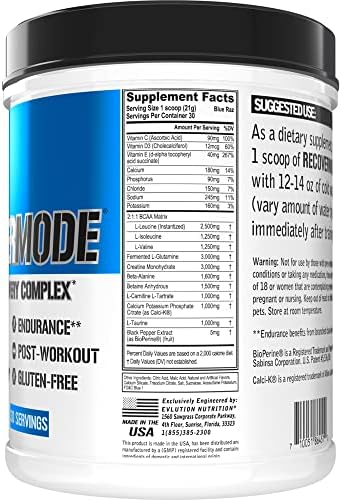 Evlution Nutrition Recover Mode- Complete Post Workout with BCAAs, Immunity Support, Vitamin C, D & E, Electrolytes, Hydration, Creatine, Glutamine, Beta-Alanine, L-Carnitine, 30 Serve, Blue Raz - Image 2