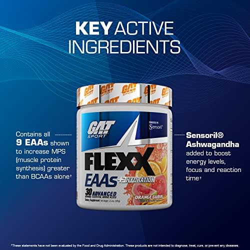 GAT SPORT FLEXX EAAs, Blue Razz, 12.5 oz (30 Servings) - Image 5