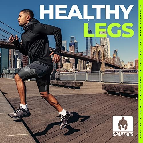 Sparthos Thigh Compression Sleeves [Midnight Black - Med] x Hip Brace [Left Leg] - Image 4