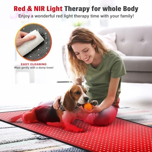 Red Light Therapy for Body, 660nm 850nm Infrared Light Therapy Pad, Wearable Wrap with Timer Remote Control for Back Shoulder Waist Knee, Infrared Light Device Home Use, 71'' x 31'' Large Area - Image 5