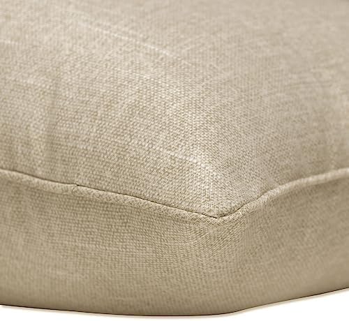Pillow Perfect Tory Solid Indoor/Outdoor Lumbar Pillow Plush Fill, Weather and Fade Resistant, Lumbar - 11.5" x 18.5",, Ivory, 2 Count - Image 3