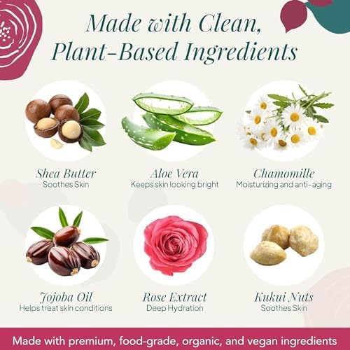 Mom Gifts Set Saavy Naturals - Plant-based Ingredients 9-Piece Spa Gift Set – Body Wash, Scrub & More –, Luxurious Spa Gift Basket for Women & Men – Mothers Day – Bulgarian Rose - Image 5