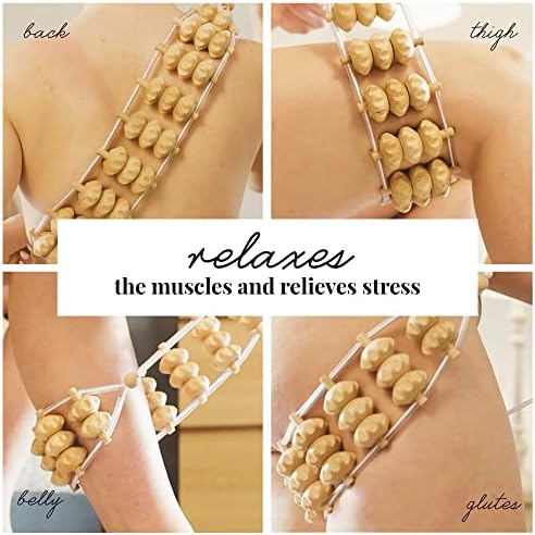 tuuli Accessories – Back Massager with Rollers and Rope, Multi-Functional Back Roller and Neck Massager, Eases Muscle Tension and Supports Skin Health, Muscle Roller 47.2 inches - Image 5