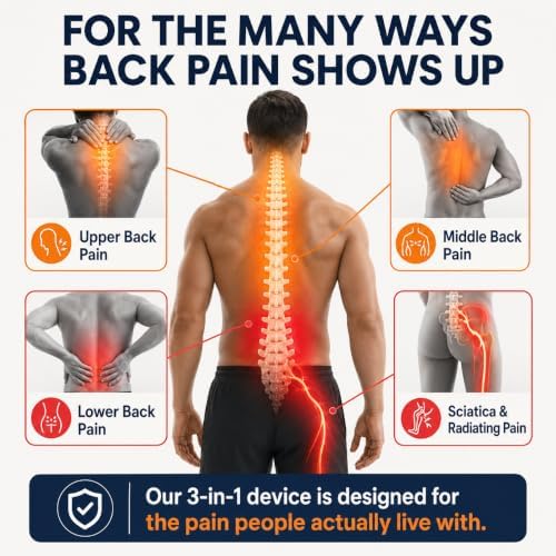 The Original Triple Fusion TriArc 3in1 Back Pain Relief Massager - Image 5