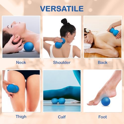 Peanut Massage Ball - Double Lacrosse Massage Ball & Mobility Ball for Physical Therapy - Deep Tissue Massage Tool for Myofascial Release, Muscle Relaxer, Acupoint Massage - Image 4