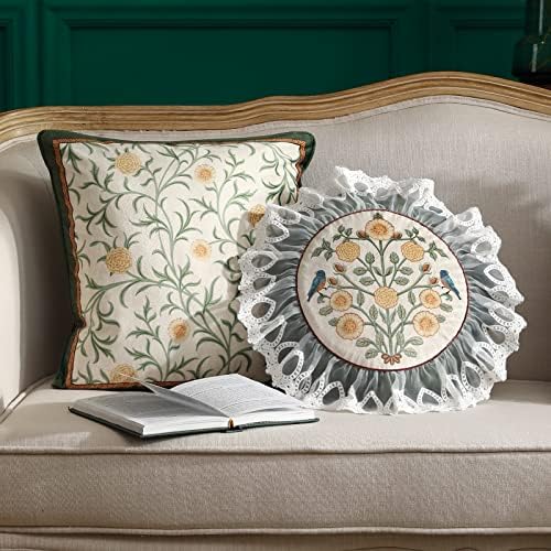patdrea Designer French Velvet Throw Pillow Cover,18"x18"-Botticelli B - Image 3