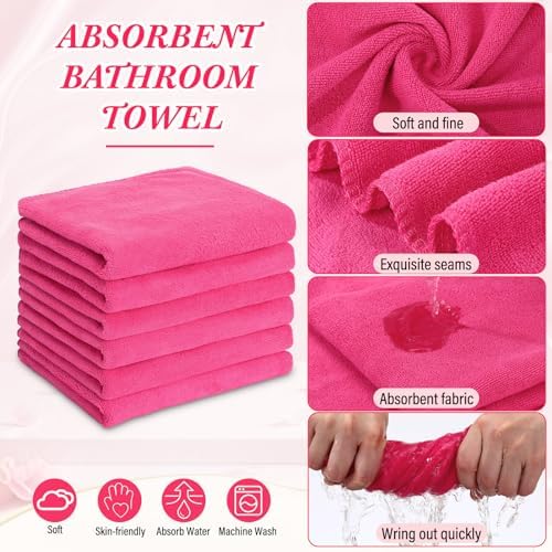 FillTouch 12 Pcs 15L Foldable Foot Soaking Tub Kit Portable Foot Bath Tub for Soaking Feet with Towel and Storage Bag Soak Spa Bucket for Travel Camping(Camouflage,Pink) - Image 4
