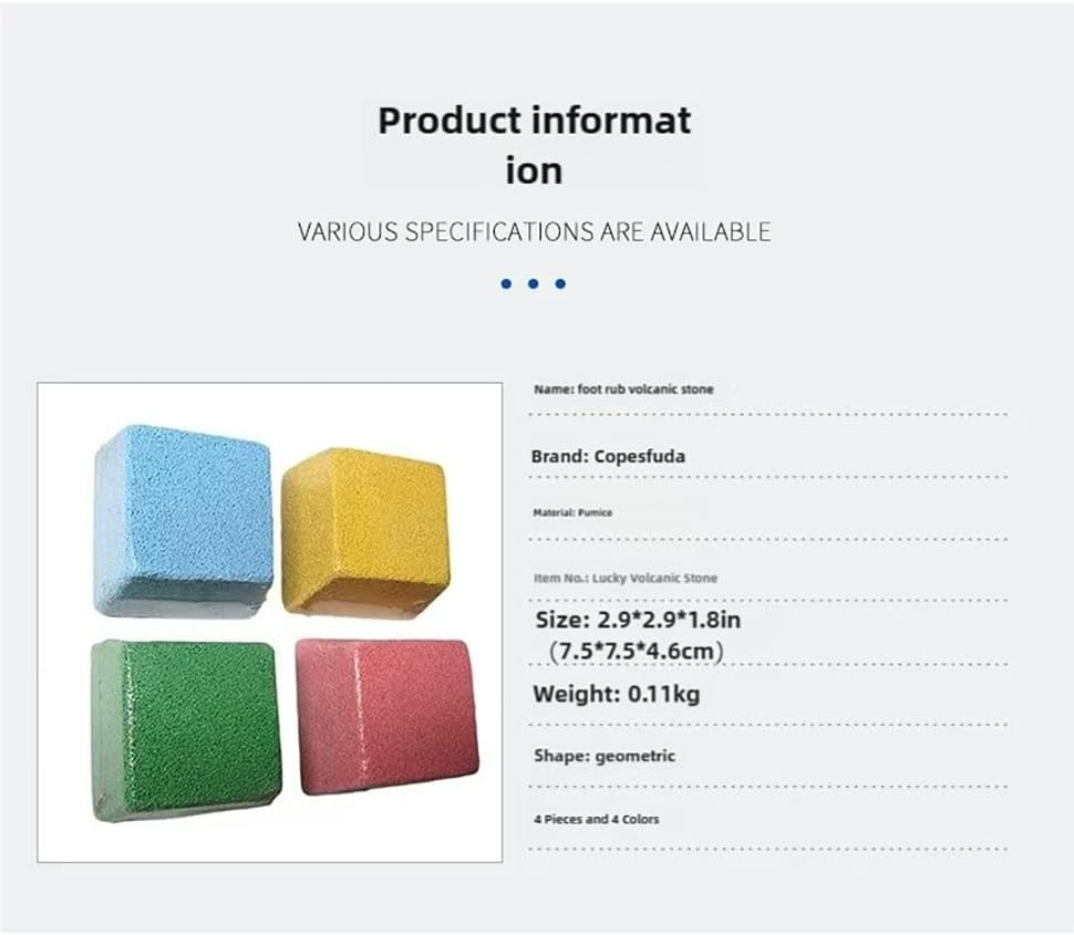 Multi-Color Pumice Stone Set – Ergonomic Trapezoid Foot File, 4-Pack in Pink, Yellow, Blue, & Green – Ideal for Callus Removal, Dead Skin Exfoliation,Cracked Heel Treatment – Durable & Thick - Image 5
