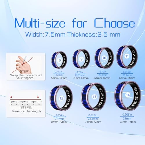 Smart Ring Fitness & Health Tracker with Display Screen for Men Women - Image 2