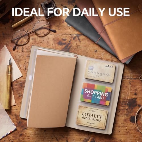 Sabary 16 Pcs Passport Size Refillable Leather Journal Bulk, Warm Color - Image 7