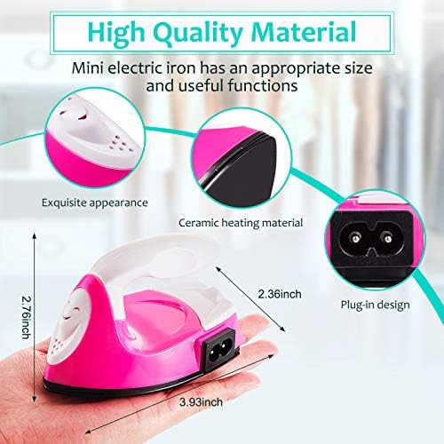 Honoson Mini Craft Iron with Charging Base Tiny,Pink - Image 2