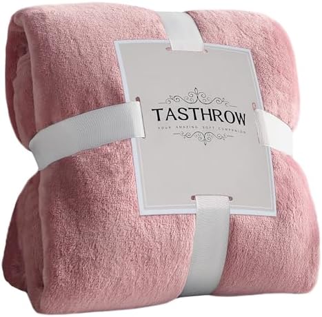 TASTHROW Pink Throw Blanket 60x80 Inches by TASTHROW