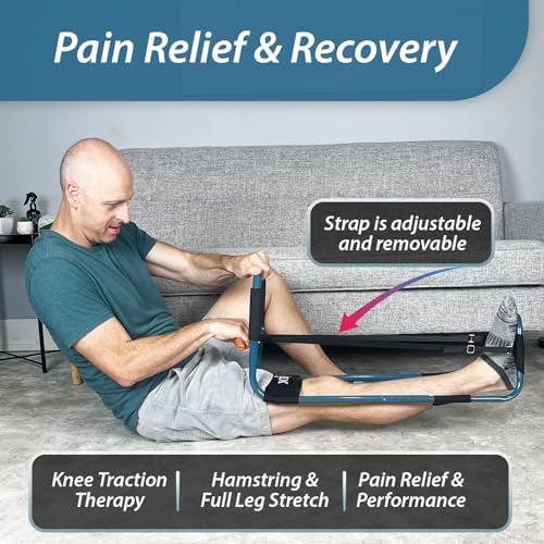 Flex Frame Knee & Hamstring Stretching Device – Adjustable Leg Traction for Knee Pain, Hip Pain, Lower Back Relief, IT Band, Post-Surgery Rehab, Knee Inversion Stretching. - Image 2