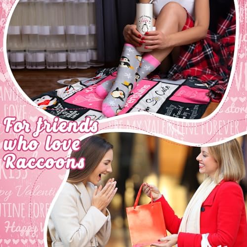 HunnmingRe 3 Pcs Penguin Gifts Set Blanket Tumbler Socks for Women - Image 6