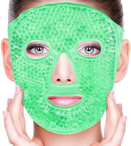 Cold Face Eye Masks Ice Face Mask Hot Cold Compress by CONBELLA